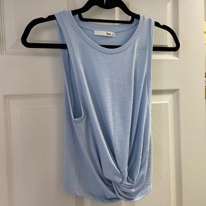 Semi cropped knotted tank